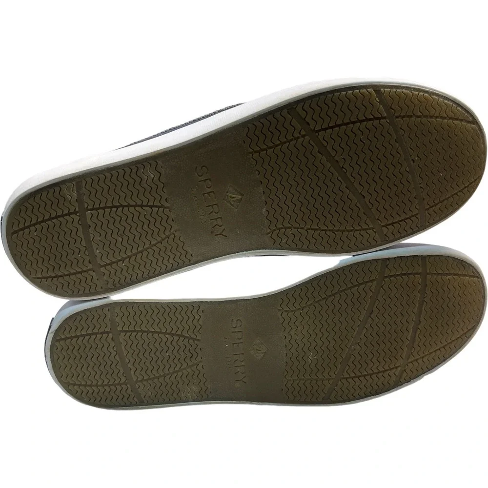 Sperry Top Sider Mens 8M Loafer Boat‎ Style Blue Gray Lace Up Shoe